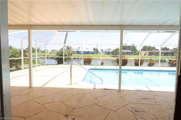 View of pool