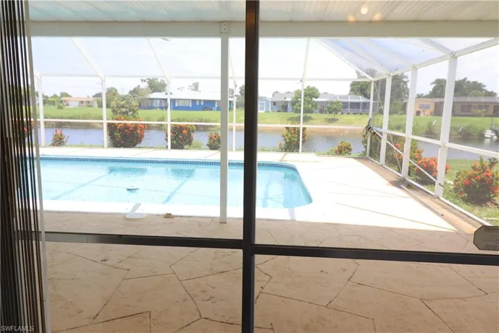 View of pool