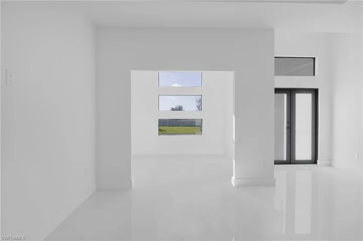 Empty room with tile patterned flooring