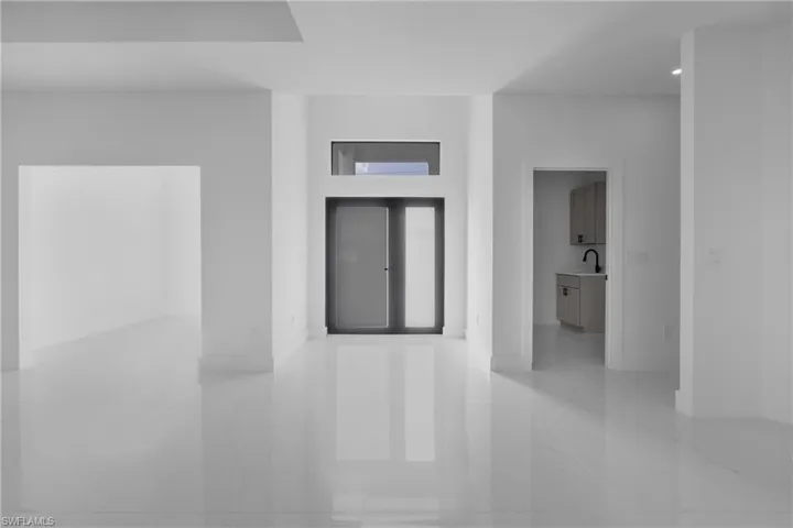 View of tiled empty room