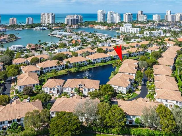 Overhead view of location in Colonade and proximity to Venetian Village and the private beach access available to owners.