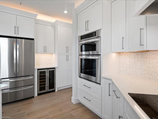 stainless appliances- beverage and wine cooler