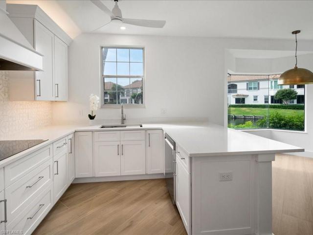 New cabinets with soft close and breakfast bar