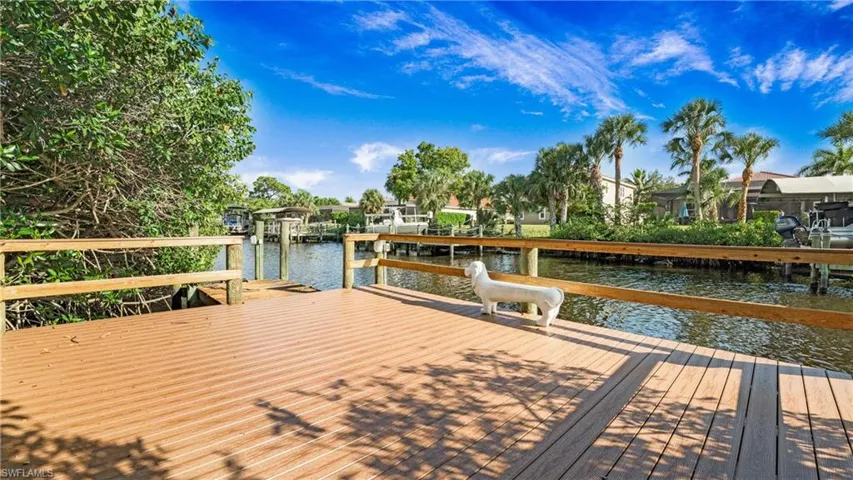 Dock featuring a water view