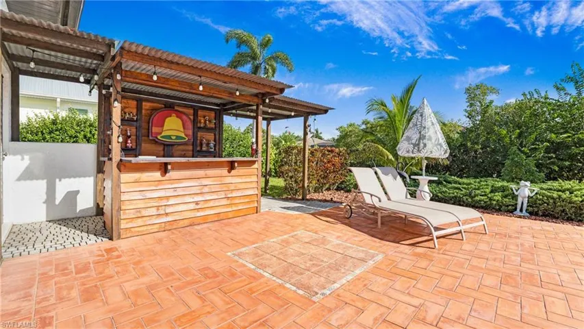 View of patio featuring a pergola