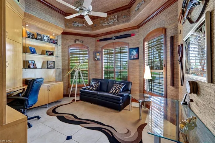 Office off of family room
