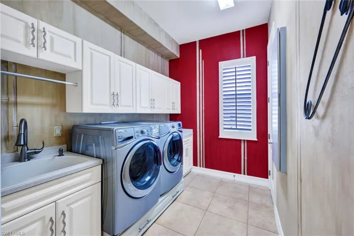 laundry room near garage