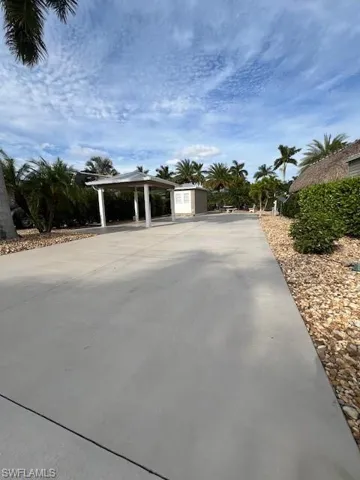 View of front of house featuring a gazebo