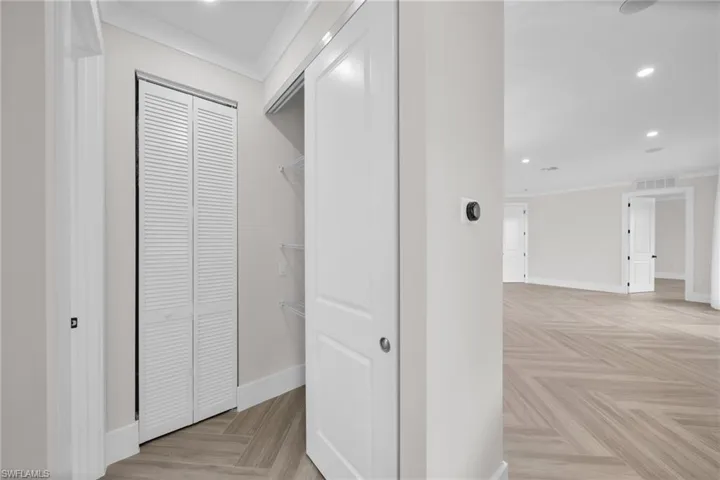 Closet with visible vents