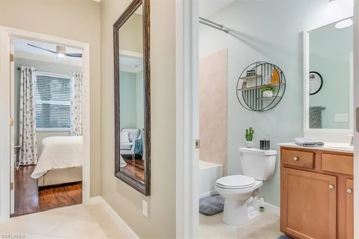 Guest Bathroom shared with 3rd Bedroom & 4th Bedroom or office