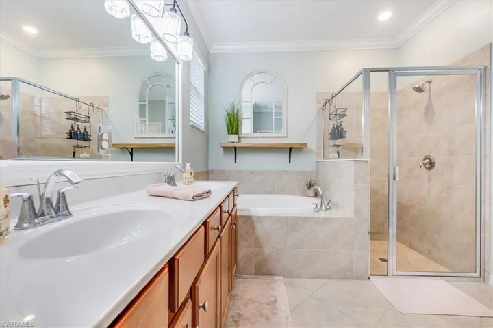 Separate Walk-in Shower and Tub