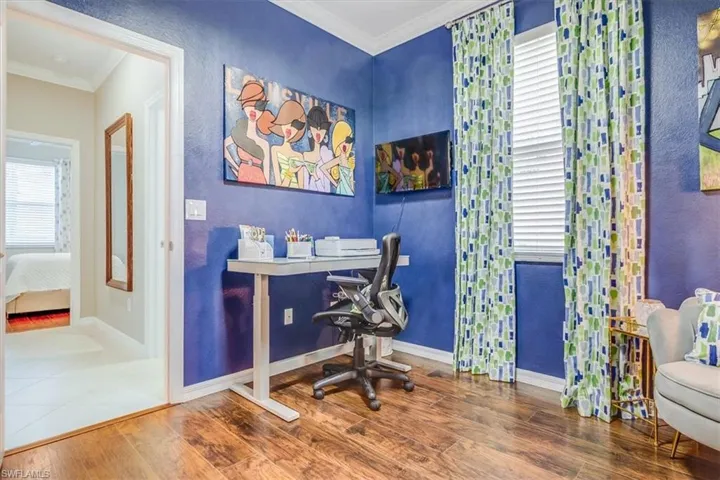 4th bedroom currently an office