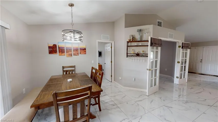 Dining Area showing office