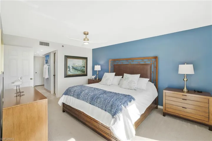 Spacious primary suite