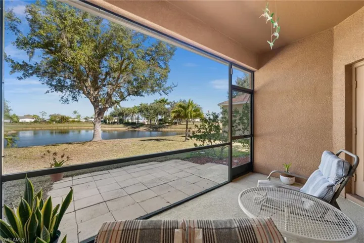 Screened Lanai Overlooking the Pond