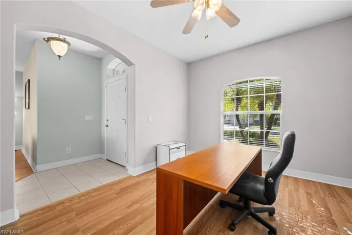 Office right off the entry
