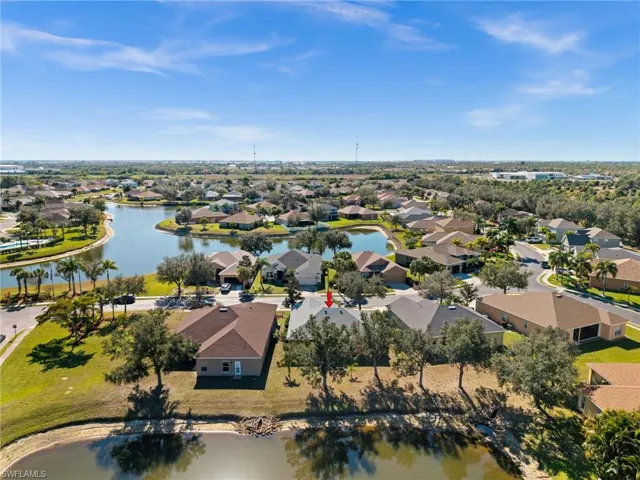 Rear aerial view of 2868 Suncoast Lakes Blvd