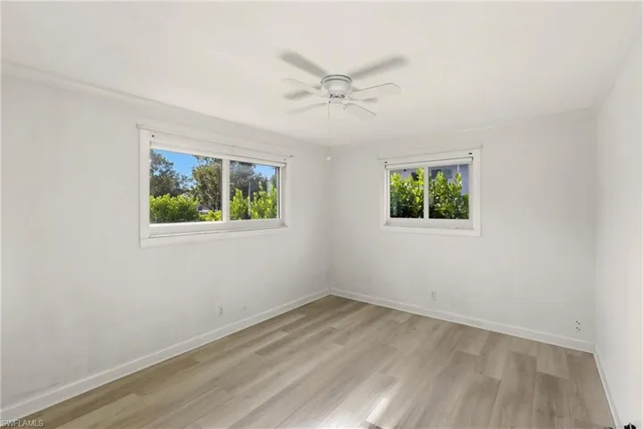 Master bedroom with new flooring view #1