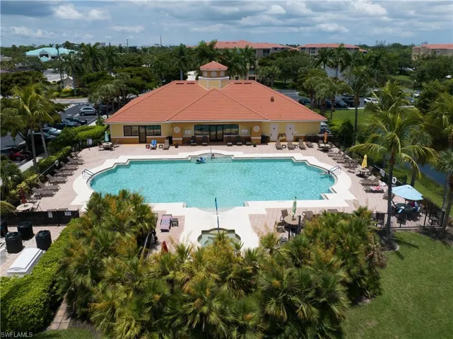 Community pool & Spa and Rear of Clubhouse