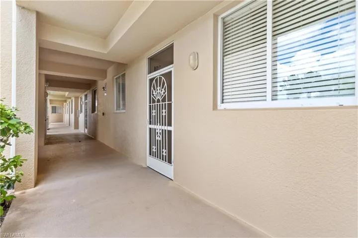 Front screened-in entry.