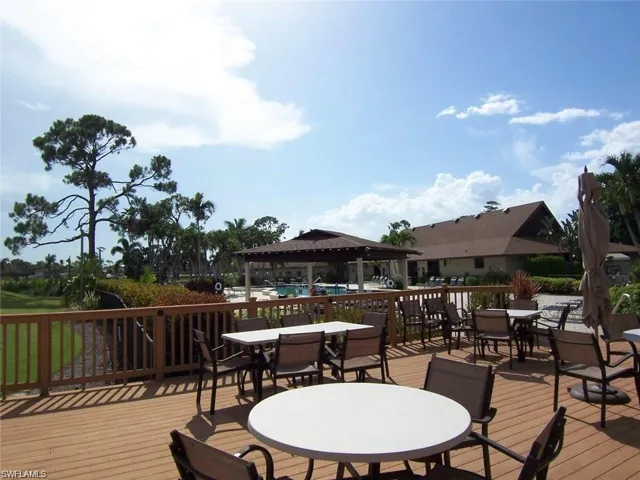 Huge dining patio