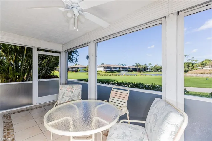 Patio with great views!