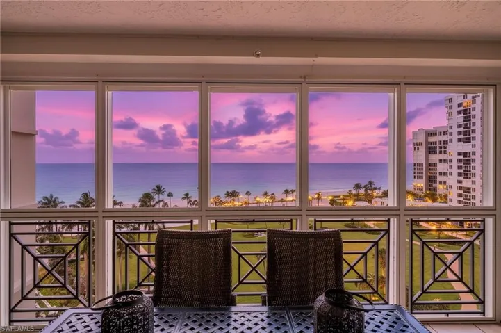 Sunset view from lanai