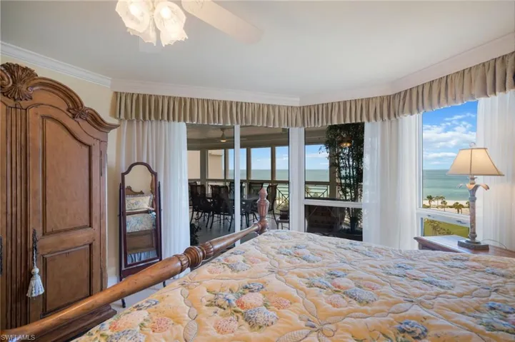 Primary suite with gulf views
