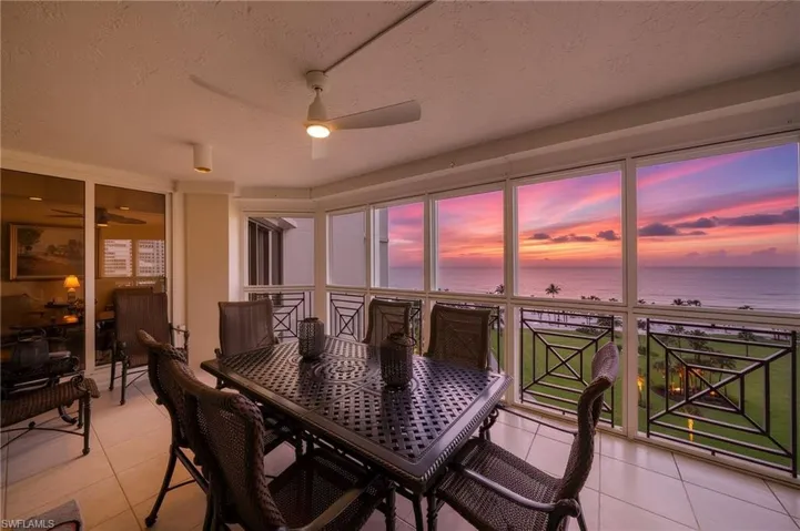 Sunset view from lanai