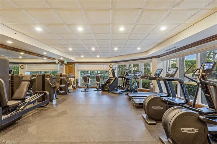 Fully-equipped gym