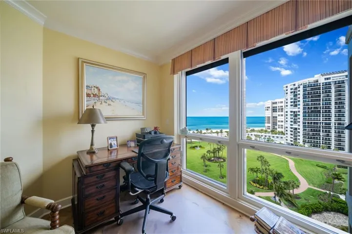 Den with gulf views
