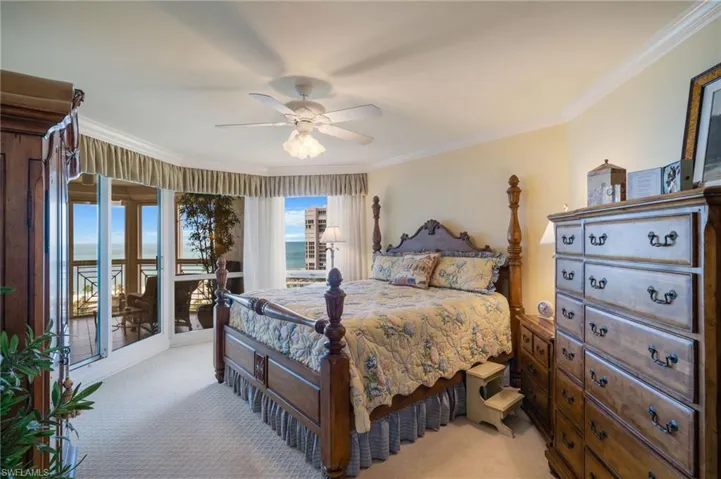 Primary suite with gulf views