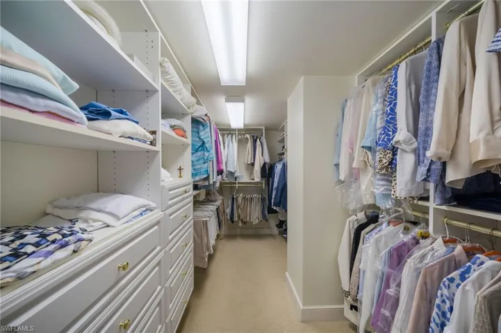 Huge primary closet
