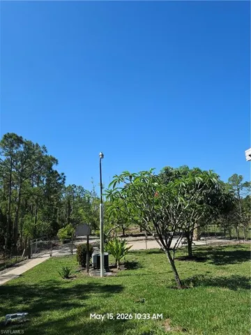 Back yard Light Pole with extra fence gate