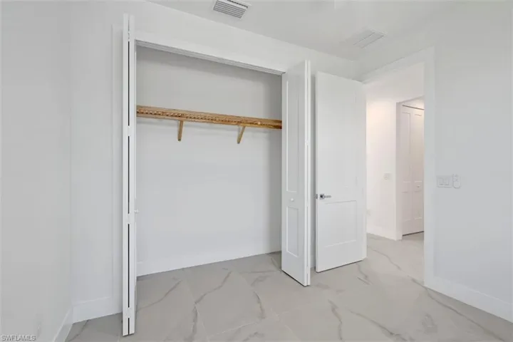 Closet with visible vents