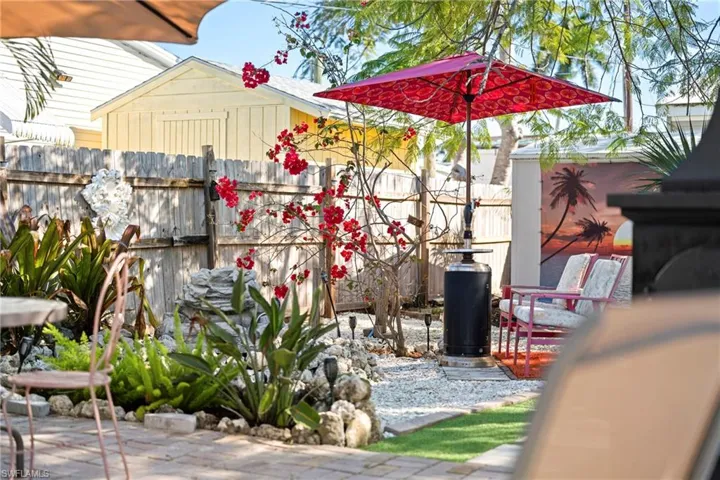 View of patio / terrace with a storage shed