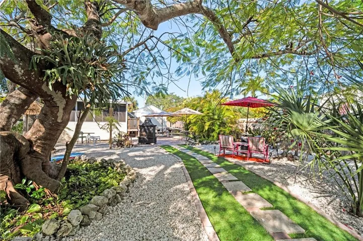 View of yard featuring a patio area