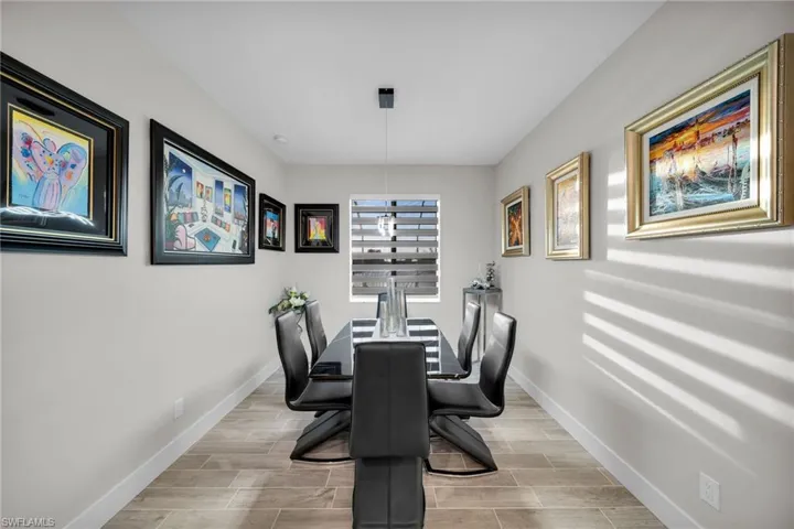 View of dining room