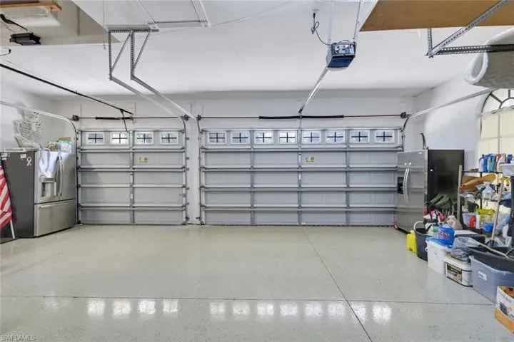 3 Car Garage With Epoxy Floors
