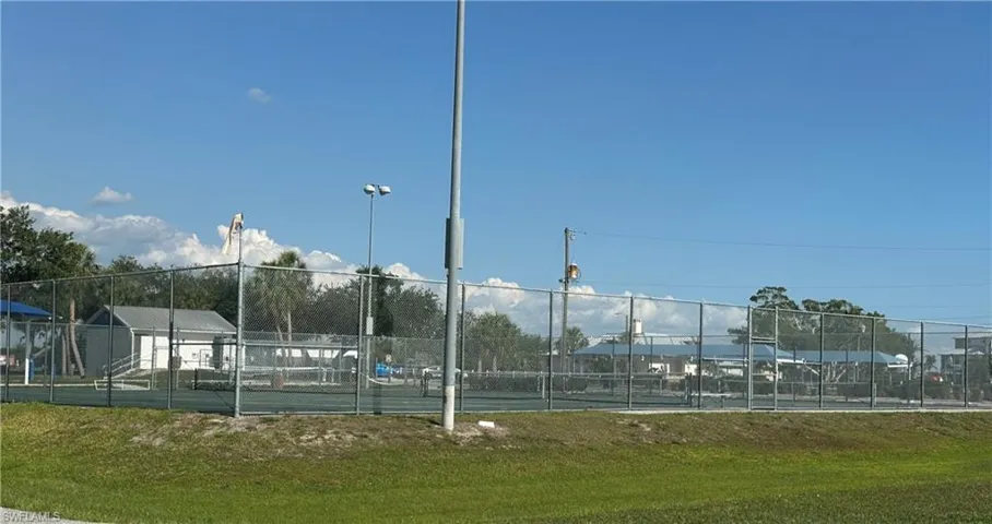 View of tennis court at Harbour Heights Park