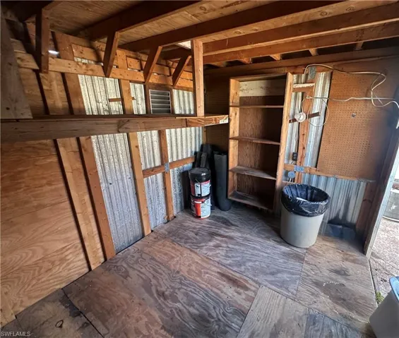 View of storage room