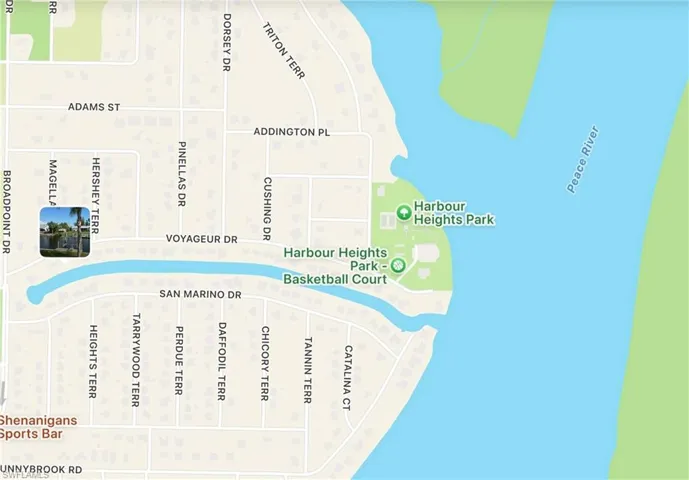 Map / location with property boundaries highlighted