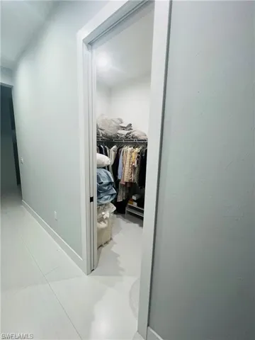 Hall with baseboards