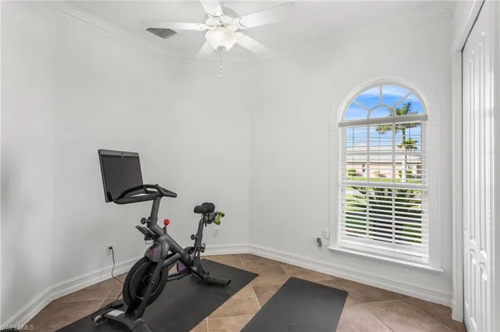 4th Bedroom used as gym.
