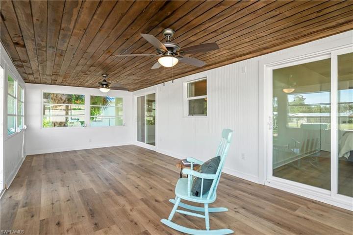 10x28 Florida room with sliders from living area and from main bedroom