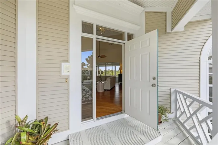 Doorway to property