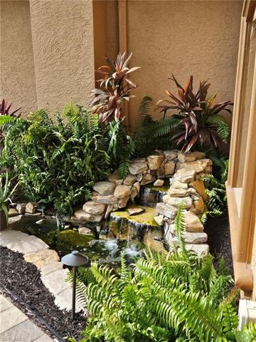 Entry fountain is a tranquil setting as guests arrive