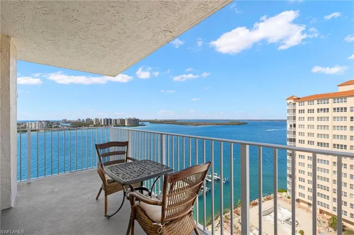 Balcony  with gorgeous views of the back bay