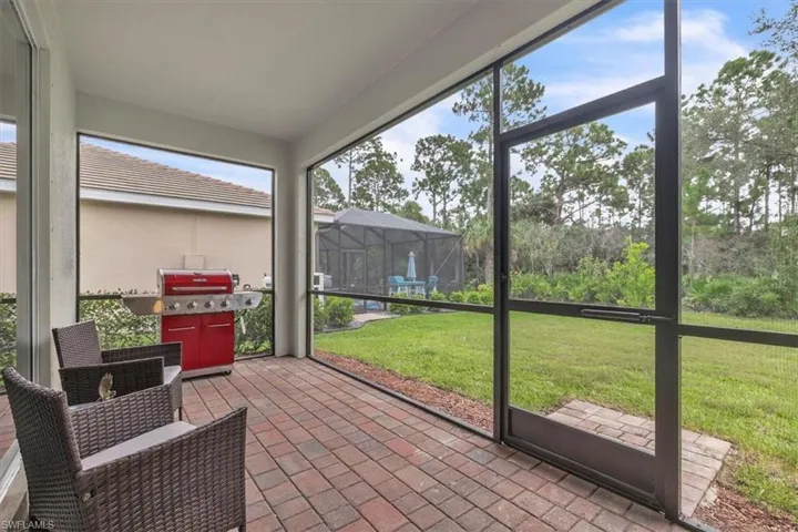 Screened in lanai