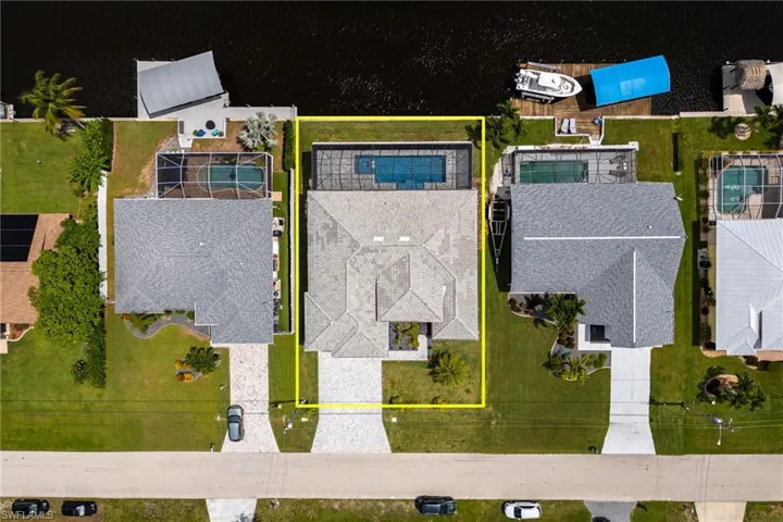 View of property location with property boundaries highlighted